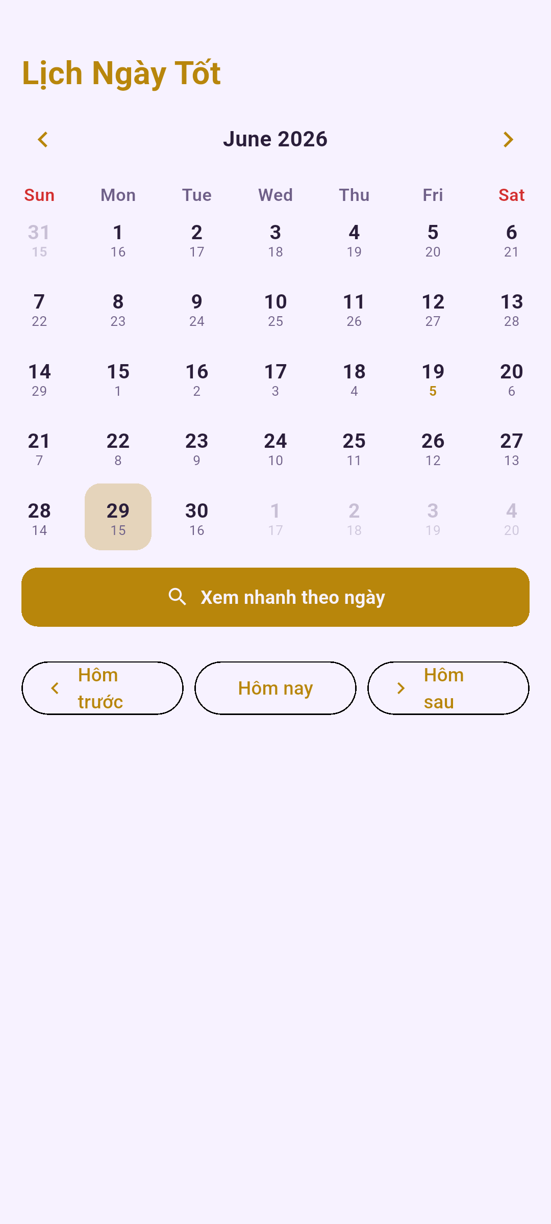 Lịch vạn niên